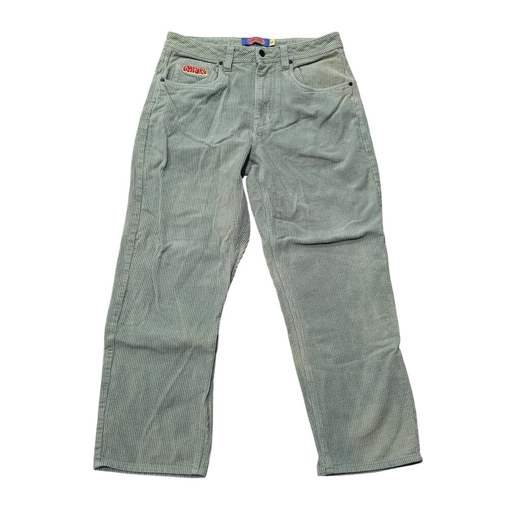 Empyre Green Corduroy Relaxed Skate Pants Wide Leg Jeans
